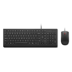TECLADO Y MOUSE USB CORDED LENOVO ESSENTIAL nueva generacion de teclados con tecla COPILOT