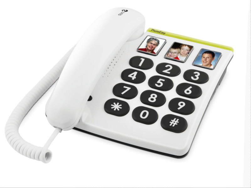 TELEFONO FIJO DORO PHONE EASY 331PH 1 BLANCO
