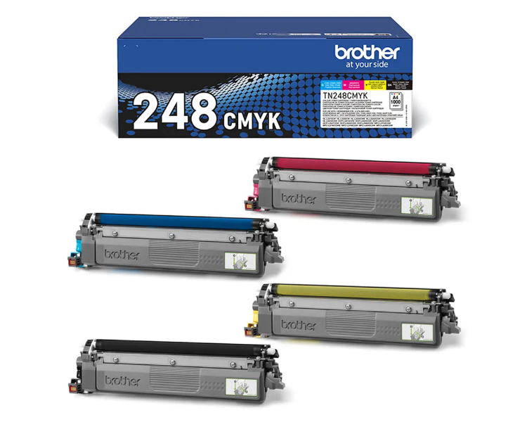 MULTIPACK 4 TONER NEGRO BROTHER TN248