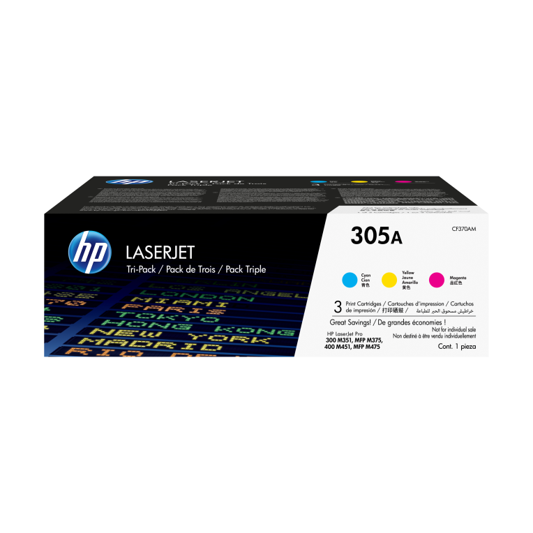 TONER HP 305A TRICOLOR 2600PAG
