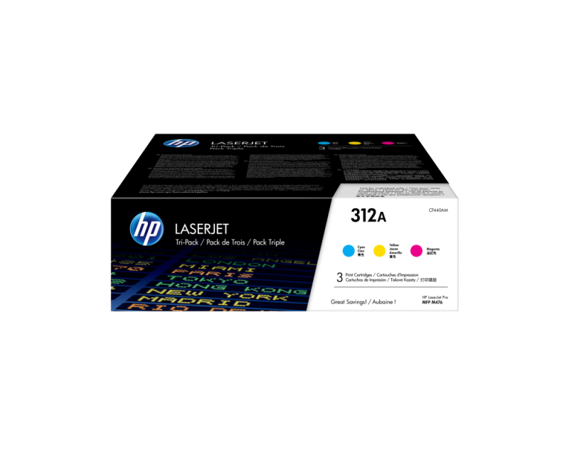 TONER HP 312A PACK 3 COLORES