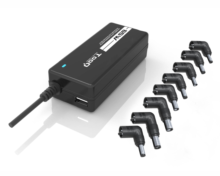 CARGADOR AUTOMATICO 1XUSB 65W NEGRO TOOQ