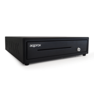 TPV CAJON PORTAMONEDAS APPROX APPCASH01USB BLACK CABLE USB INTEGRADO APERTURA MANUAL Y AUTOMATICA CO