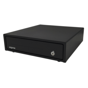 TPV CAJON PORTAMONEDAS COMPACTO APPROX APPCASH33 BLACK 33x36 APERTURA MANUAL Y AUTOMATICA COLOR NEGR