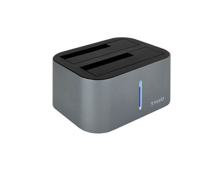 DUPLICADOR/DOCKING STATION 2X 2.5/3.5 SATA USB3.0/3.1 NEGRO TOOQ