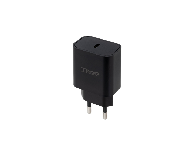 CARGADOR PARED USB-C/PD 20W NEGRO TOOQ