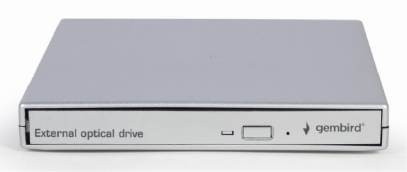 UNIDAD DE DVD USB EXTERNA GEMBIRD PLATA