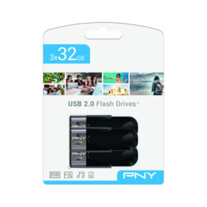 USB 2.0 PNY 3X 32GB ATTACHE4 PACK