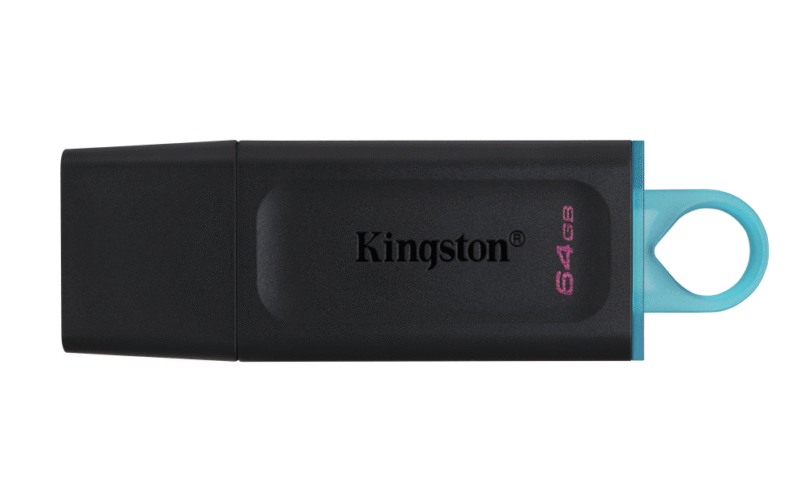 USB 3.2 KINGSTON 64 GB DATATRAVELER EXODIA NEGRO / TURQUESA