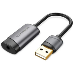 TARJETA SONIDO USB/M A JACK 3.5/H NEGRO VENTION