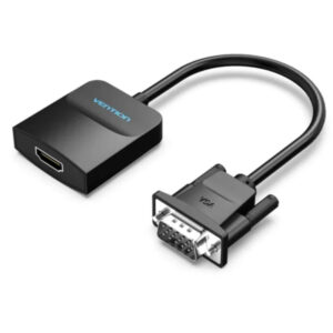 CONVERSOR VGA A HDMI 0.15 M NEGRO VENTION