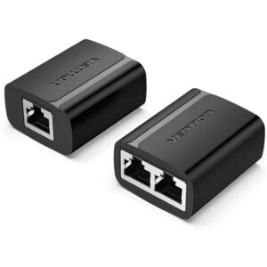 DIVISOR RJ45 (2 uds) NEGRO VENTION