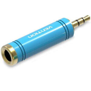 ADAPTADOR AUDIO JACK 6.5/H JACK 3.5/M AZUL VENTION