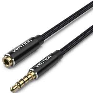 CABLE AUDIO ESTEREO JACK 3.5/H 2xRCA/M 3 M NEGRO VENTION