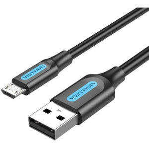 CABLE USB 2.0 A MICRO USB 3 M NEGRO VENTION