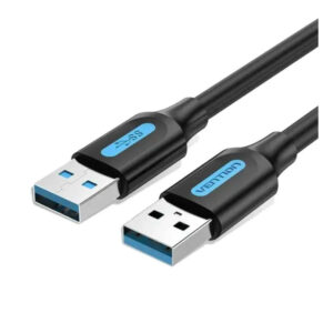 CABLE USB-A A USB-A M-M 1 M NEGRO VENTION