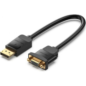 CONVERSOR DISPLAYPORT/M A VGA/H 0.15 M NEGRO VENTION