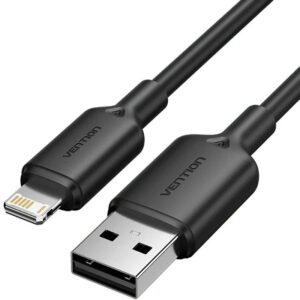 CABLE 2.0 USB A LIGHTNING 1 M NEGRO VENTION