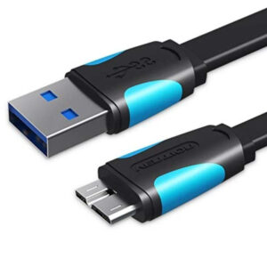 CABLE MICRO USB A USB-A 3.0 M-M 0.25 M NEGRO VENTION