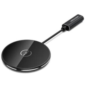 BASE DE CARGA INALAMBRICO USB-C 15W CIRCULAR NEGRO VENTION