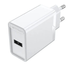 CARGADOR PARED 12W USB-A 2.4A BLANCO VENTION