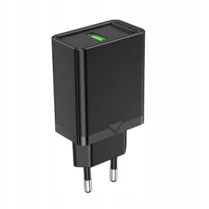 CARGADOR PARED 18W USB-A 3A NEGRO VENTION