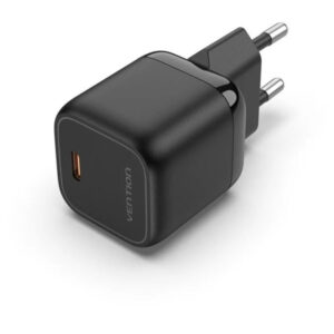 CARGADOR PARED 30W USB-C 3A NEGRO VENTION