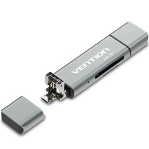 LECTOR TARJETAS EXTERNO USB 2.0 GRIS VENTION