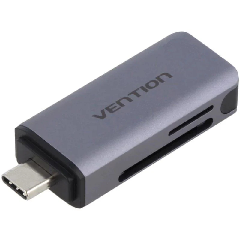 LECTOR TARJETAS EXTERNO USB-C 3.0 GRIS VENTION
