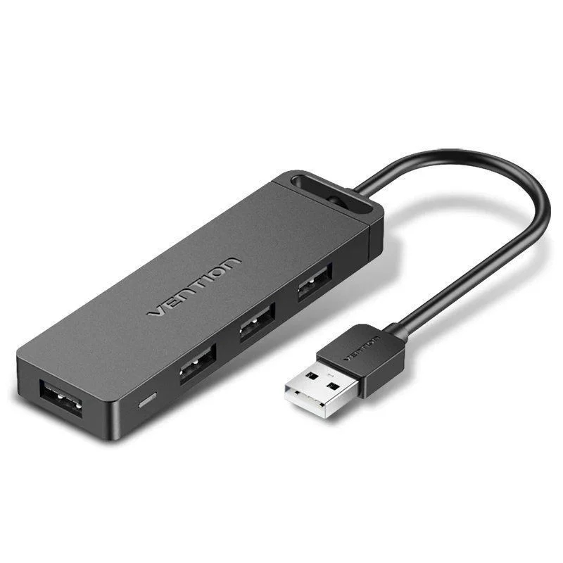 HUB 4 PUERTOS USB 2.0 4xUSB 1 M GRIS VENTION
