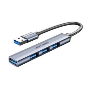 HUB 4 PUERTOS USB 3.0 4xUSB 0.15 M GRIS VENTION