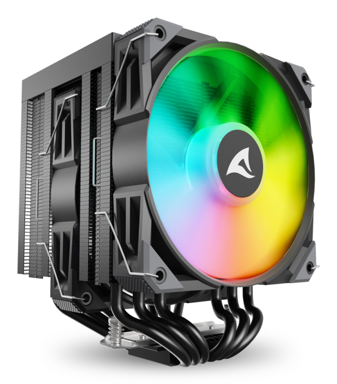 VENTILADOR CPU SHARKOON A60 RGB 120MM NEGRO