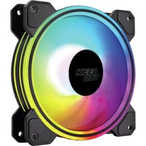 VENTILADOR INTERNO KEEP OUT XFC-120DR ARGB 120mm 4 PIN PWM COLOR NEGRO