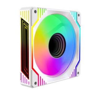 VENTILADOR INTERNO KEEP OUT XFC-120DRMW ARGB 120mm 4 PIN PWM COLOR BLANCO