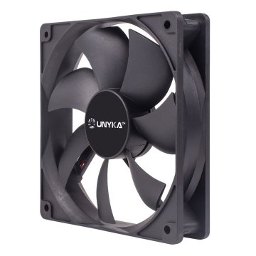 VENTILADOR INTERNO UNYKA 120mm COLOR NEGRO 7 ASPAS