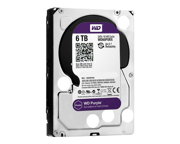 DISCO DURO 6 TB WESTERN DIGITAL PURPLE SATA 3