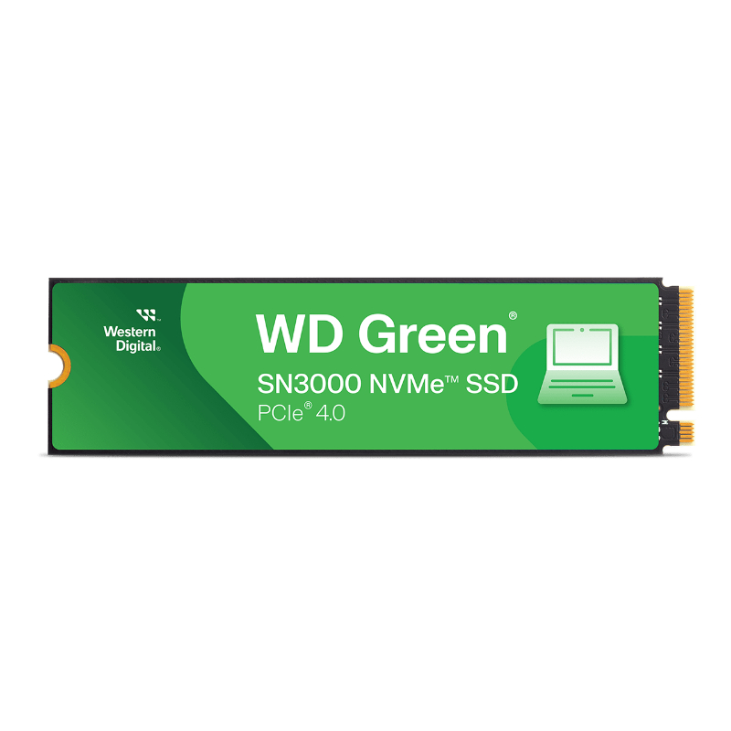 2 TB SSD SERIE M.2 2280 PCIe GREEN NVME SN3000 WD