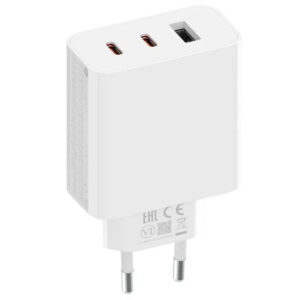 CARGADOR PARED 67W 2x USB-C + USB-A BLANCO XIAOMI