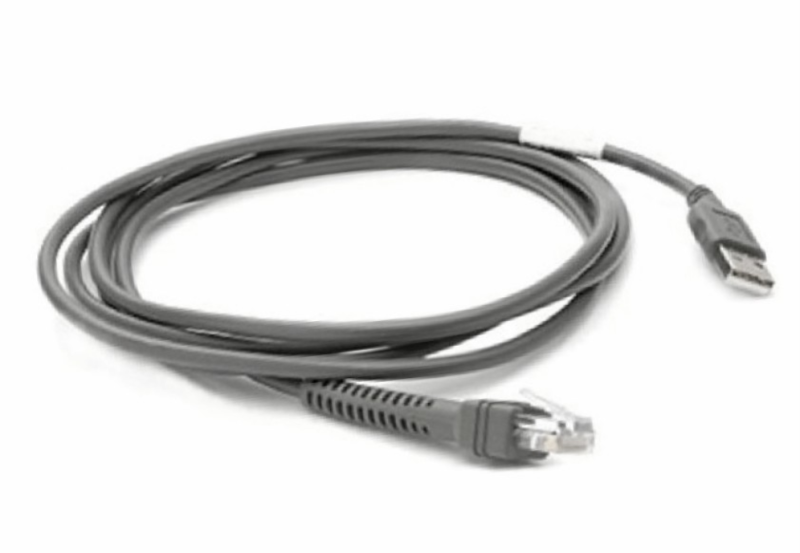 ZEBRA SHIELDED USB CABLE SER A CONNECCABL7FT/2.1M STRAIGHT